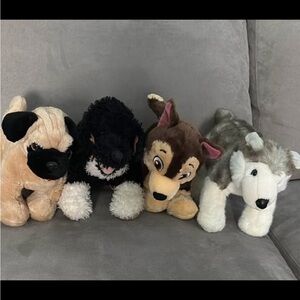 Build a bear Dog lot - 4 full size plush animals